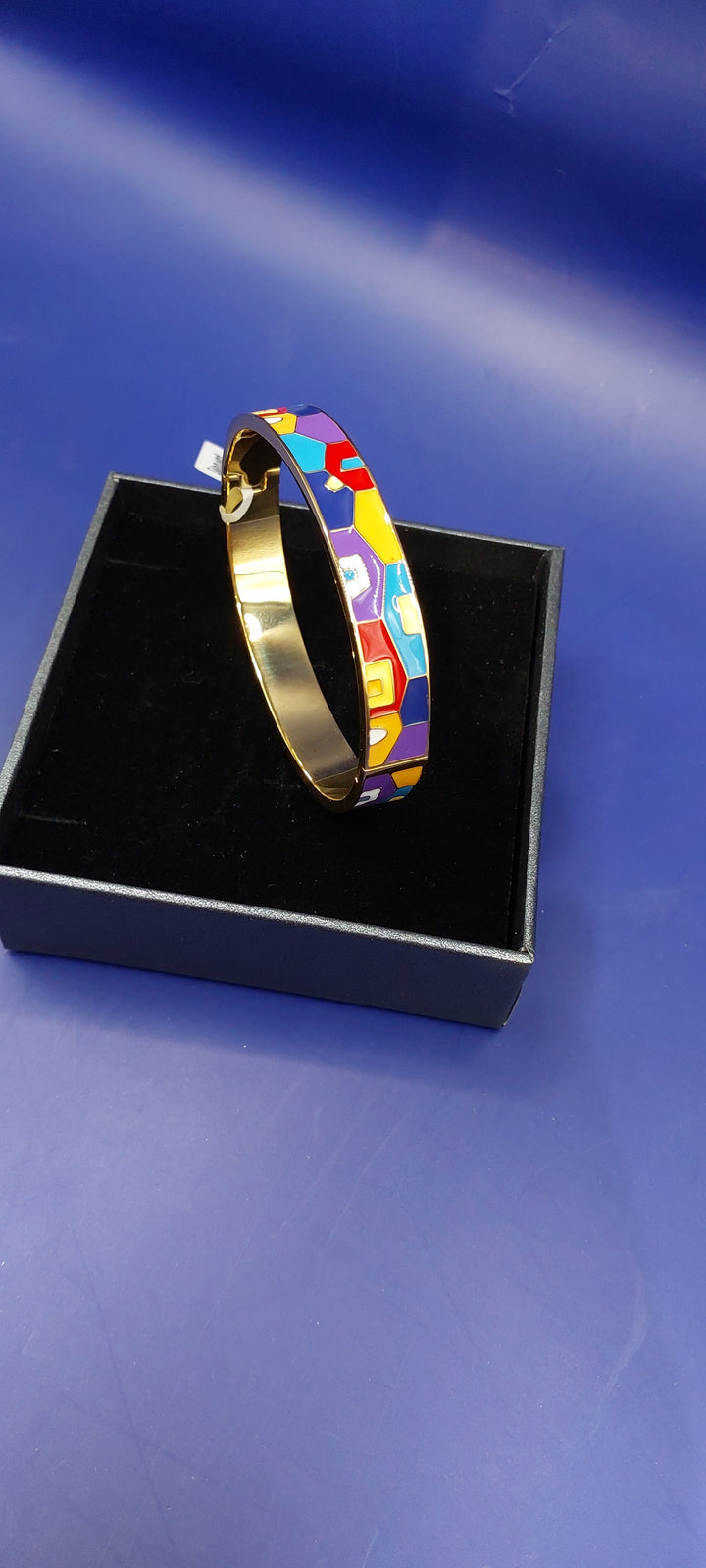 Anita Multicolor Art Deco Enamel Bracelet