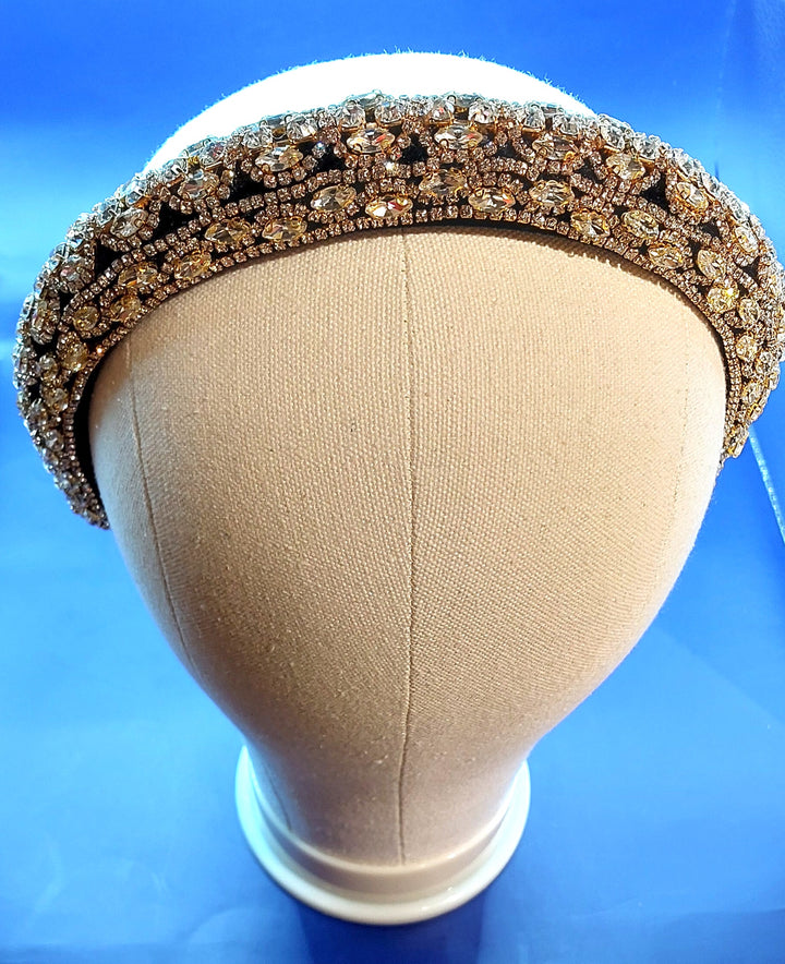 Blair Black and Gold Bejeweled Hairband