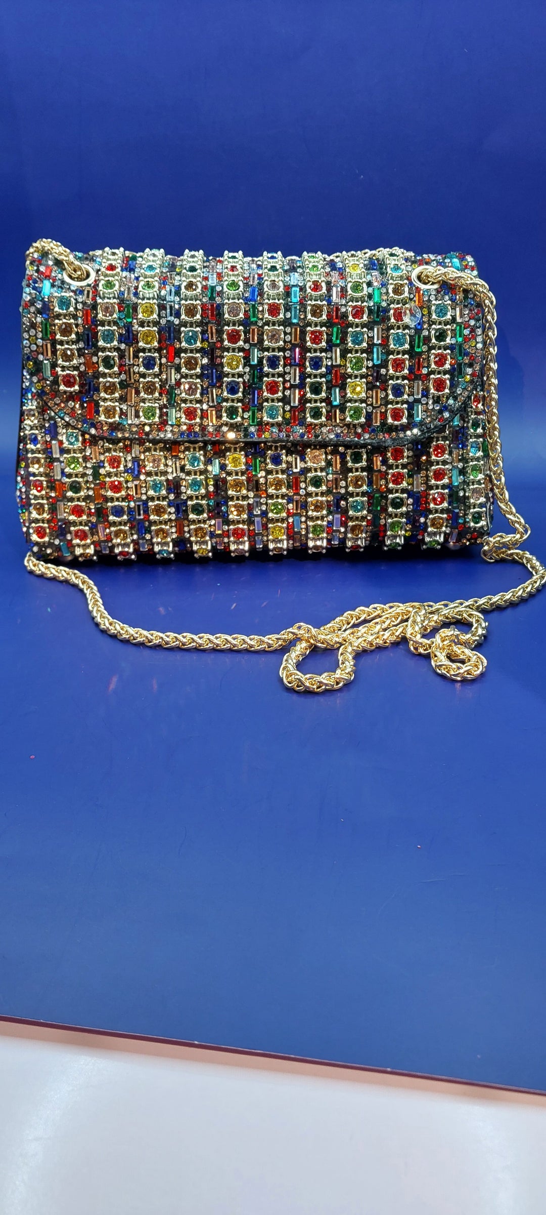 Multicolor Rhinestone Purse