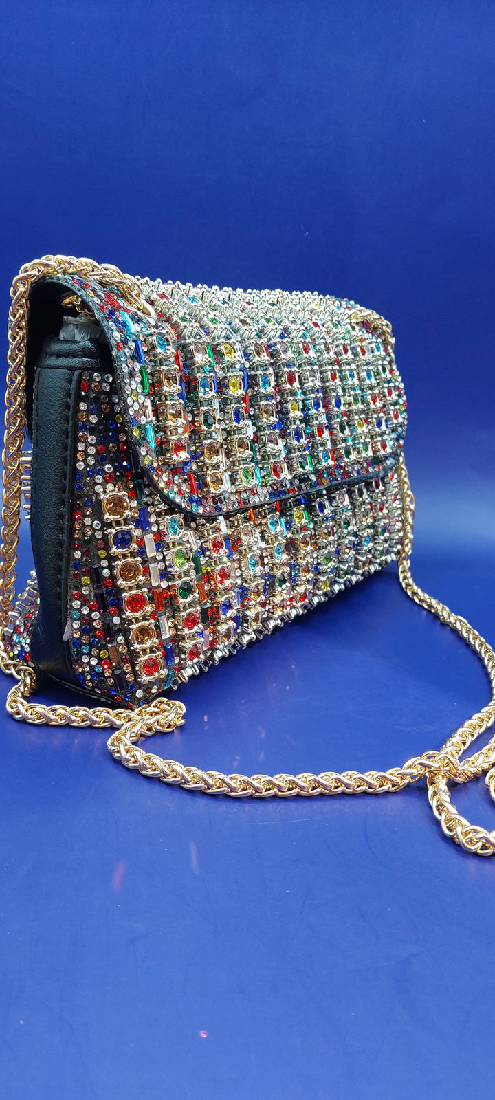 Multicolor Rhinestone Purse