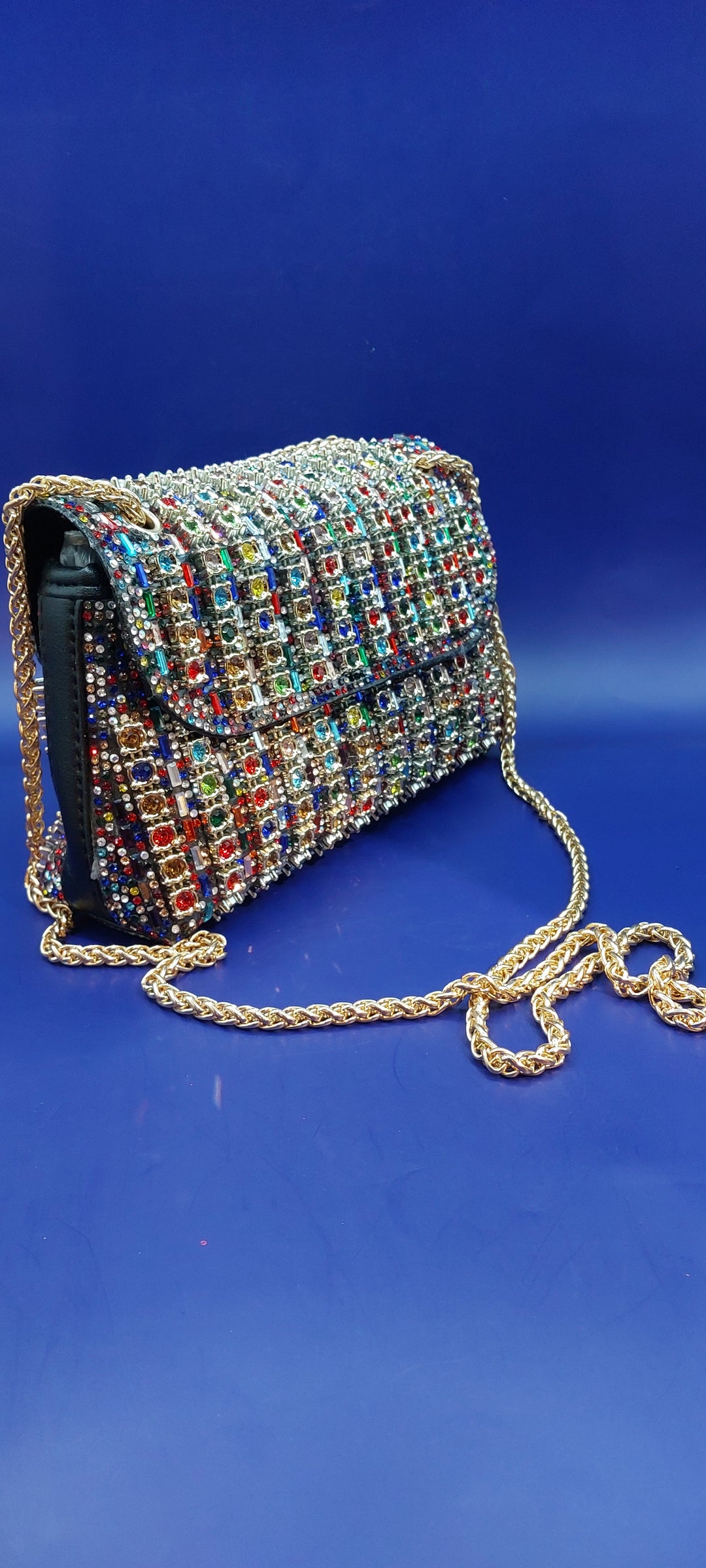 Multicolor Rhinestone Purse