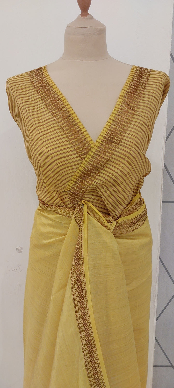 Ashwina Yellow Silk Saree