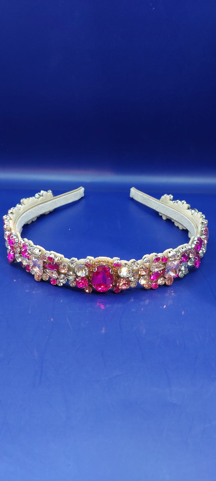 Blair  Pink & White with Crystal Hairband