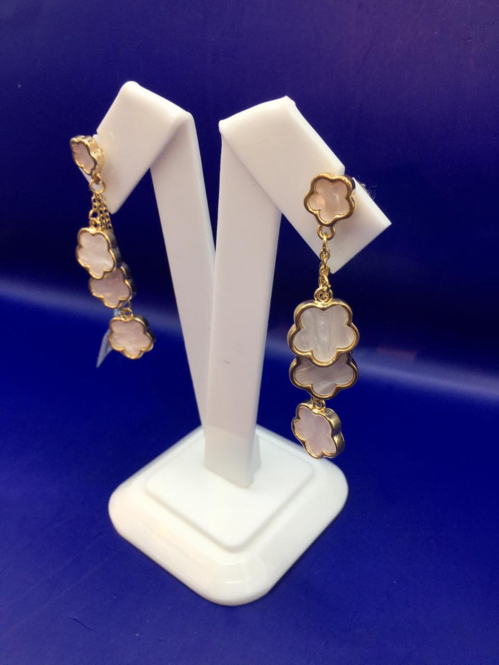 Zuhi Mother of Pearl Drops Earrings