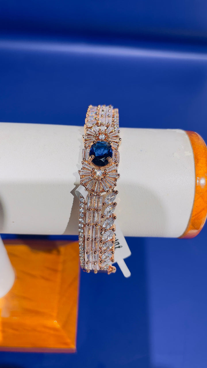 Tara Starlight Blue Crystals Art Deco Bracelet