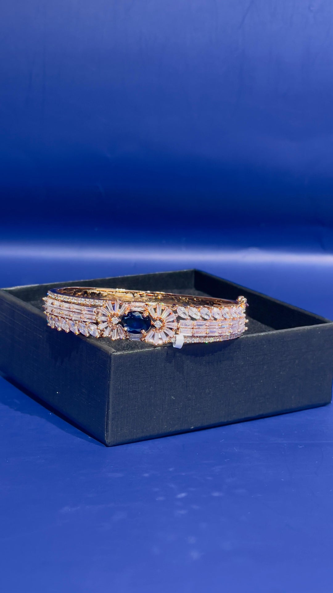 Tara Starlight Blue Crystals Art Deco Bracelet