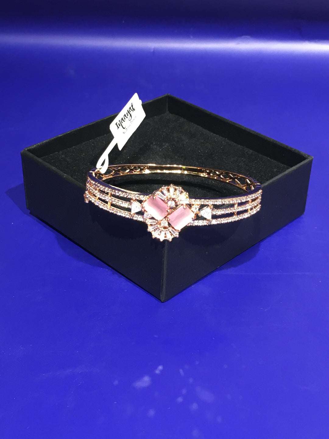 Tara Starlight Pink Crystals Art Deco Bracelet