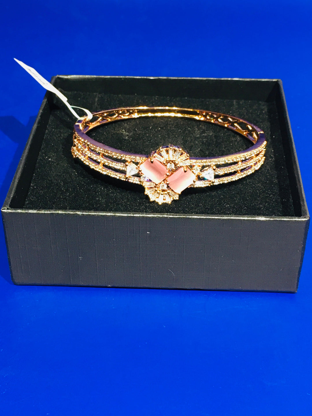 Tara Starlight Pink Crystals Art Deco Bracelet