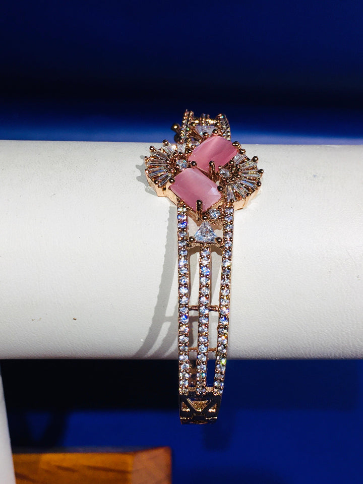 Tara Starlight Pink Crystals Art Deco Bracelet