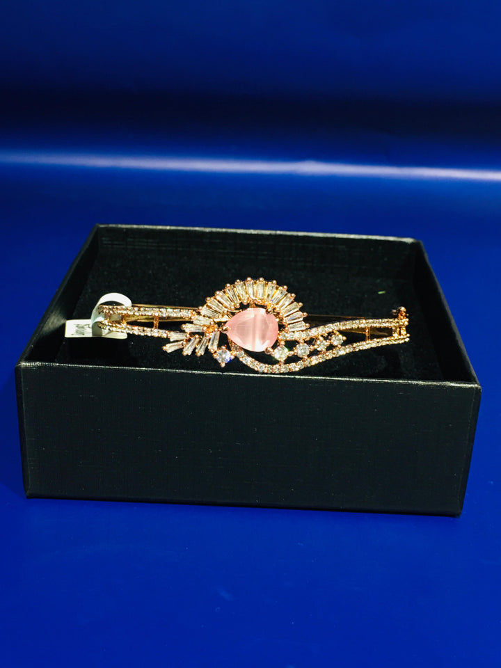 Tara Starlight Pink Crystals Art Deco Bracelet