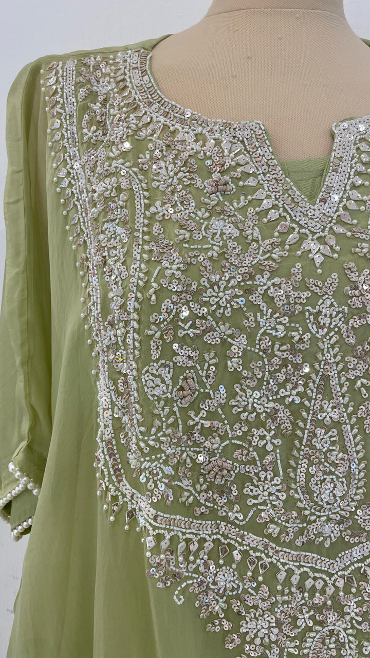 Sage Green kaftan sets (Ready to Wear)