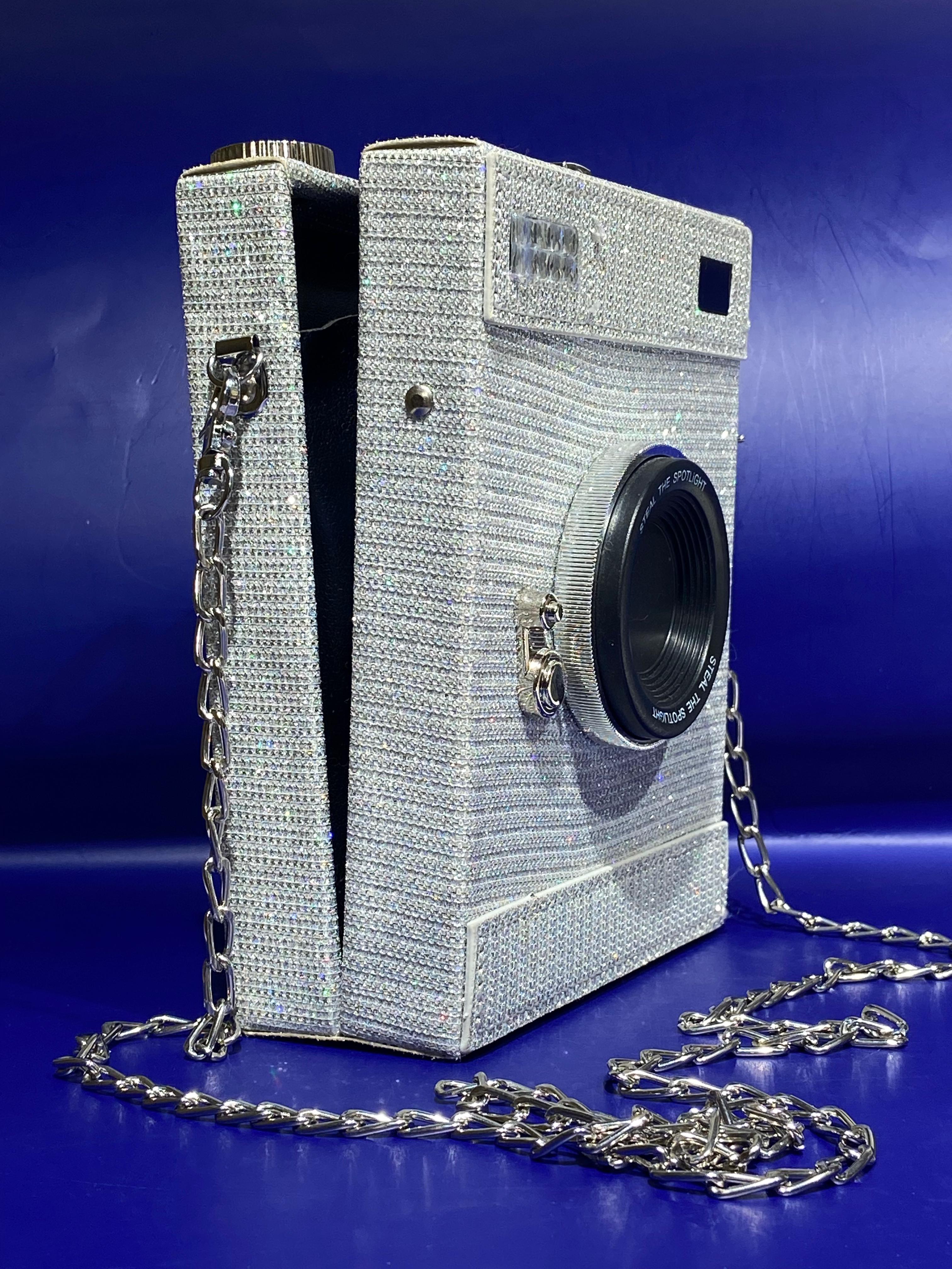 Camera shaped purse sale