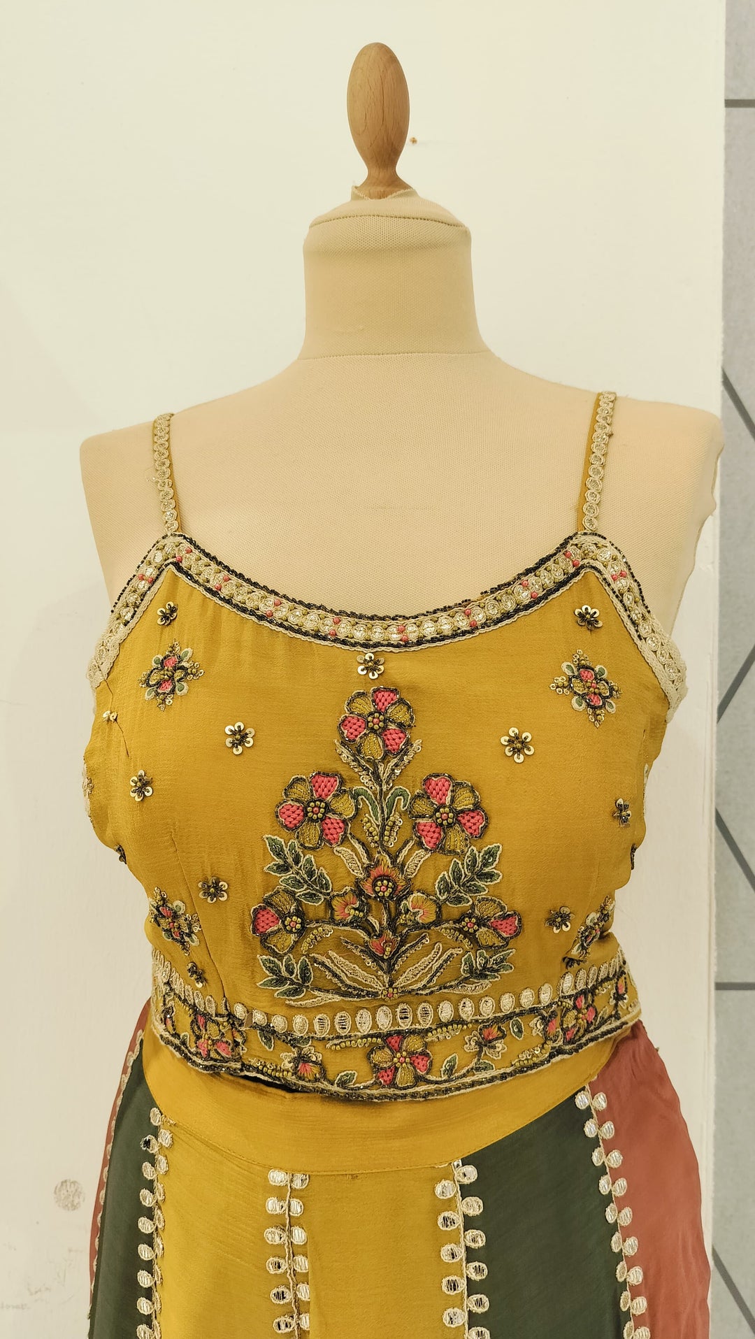 Yellow Sharara With Outer Ready to Wear.