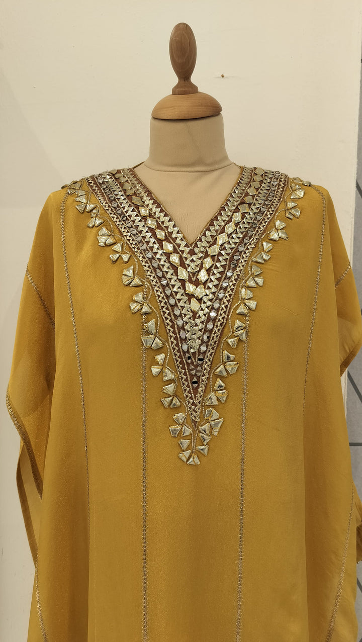 Haldi Yellow Semi Stitched Kurta Set