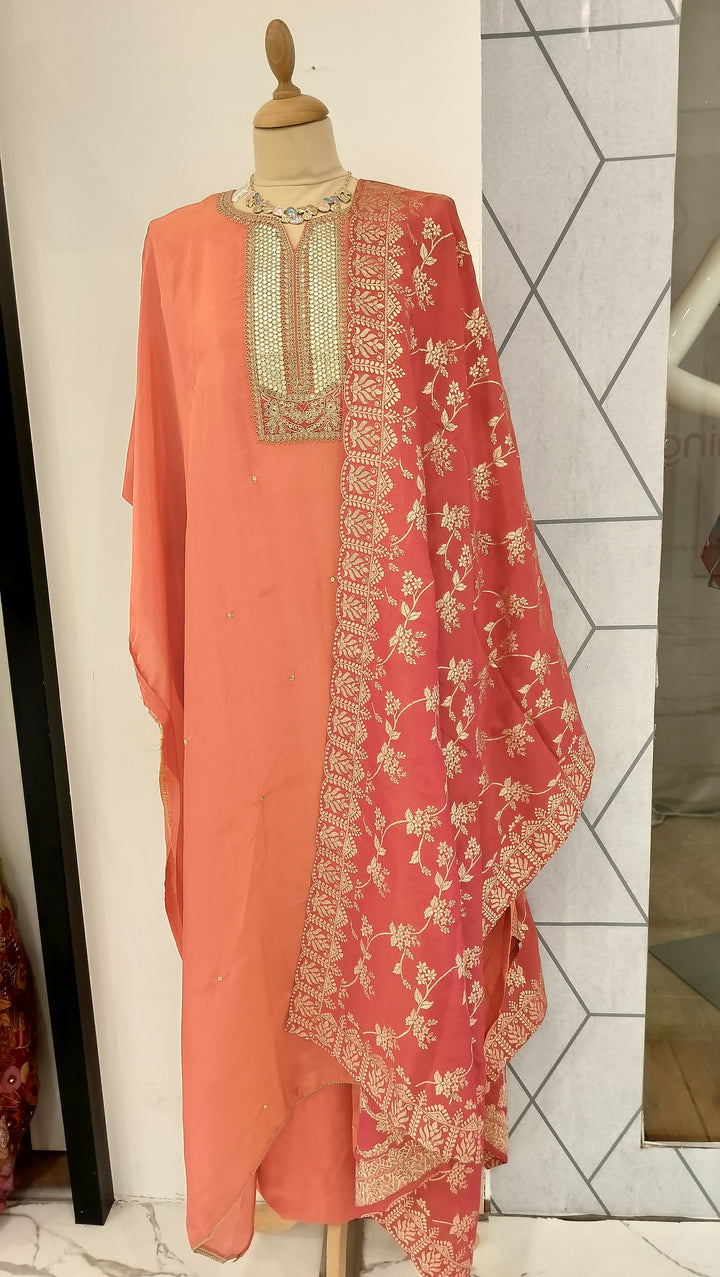 Haldi Yellow Semi Stitched Kurta Set