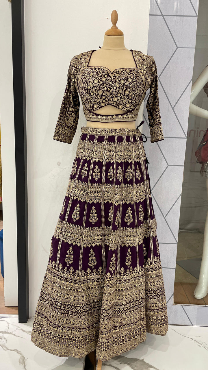 Purple Lehenga (Ready to wear) set