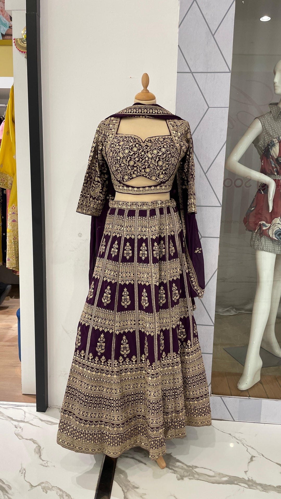 Purple Lehenga (Ready to wear) set