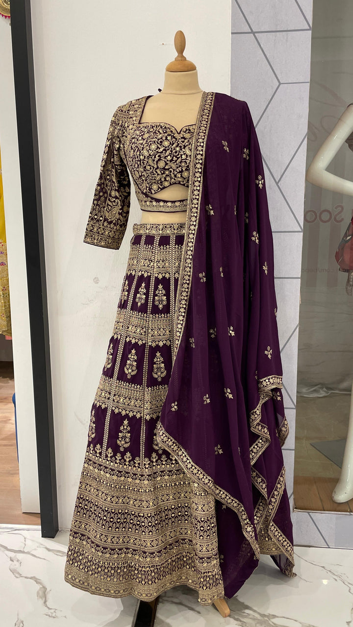 Purple Lehenga (Ready to wear) set