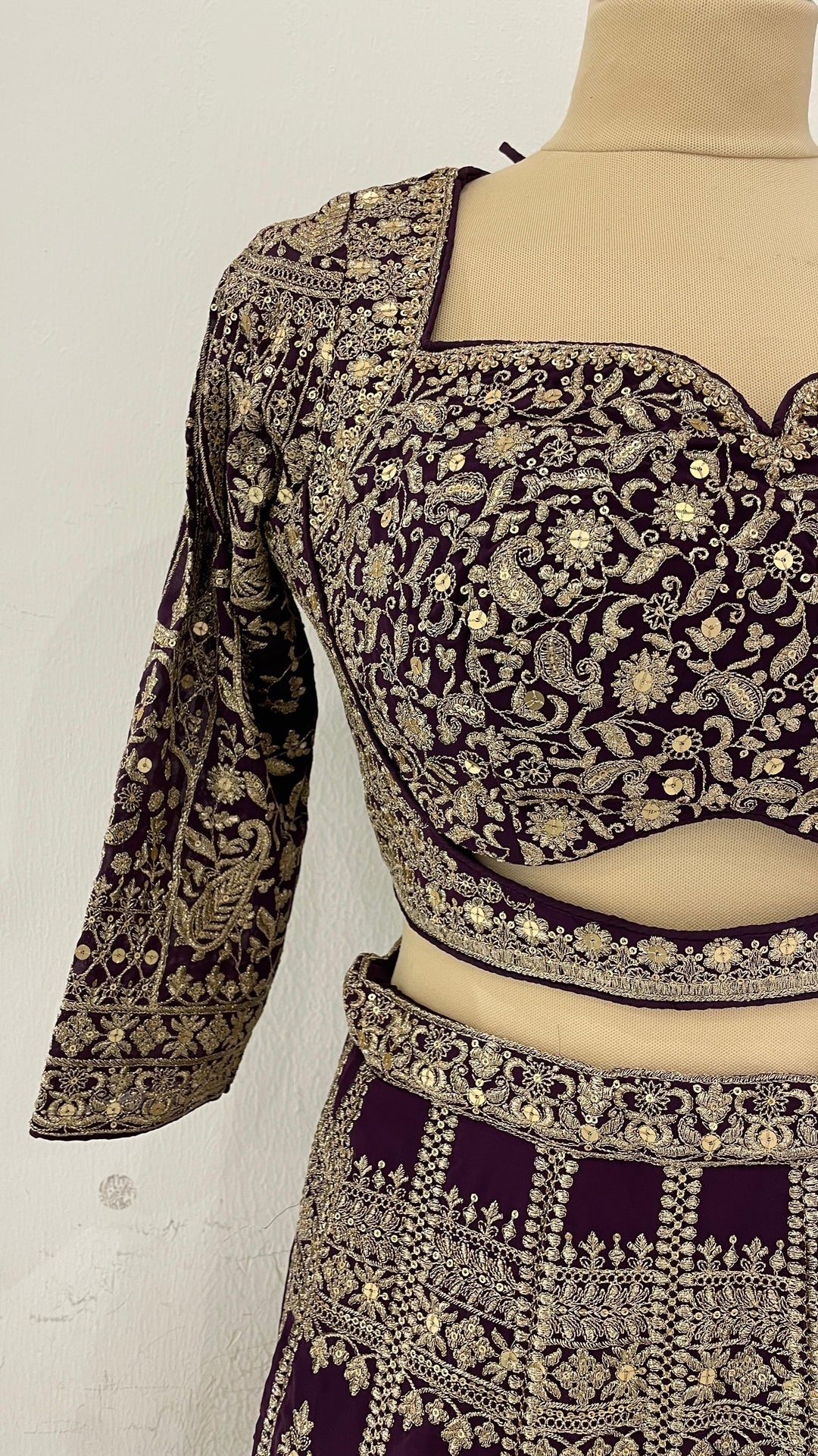 Purple Lehenga (Ready to wear) set