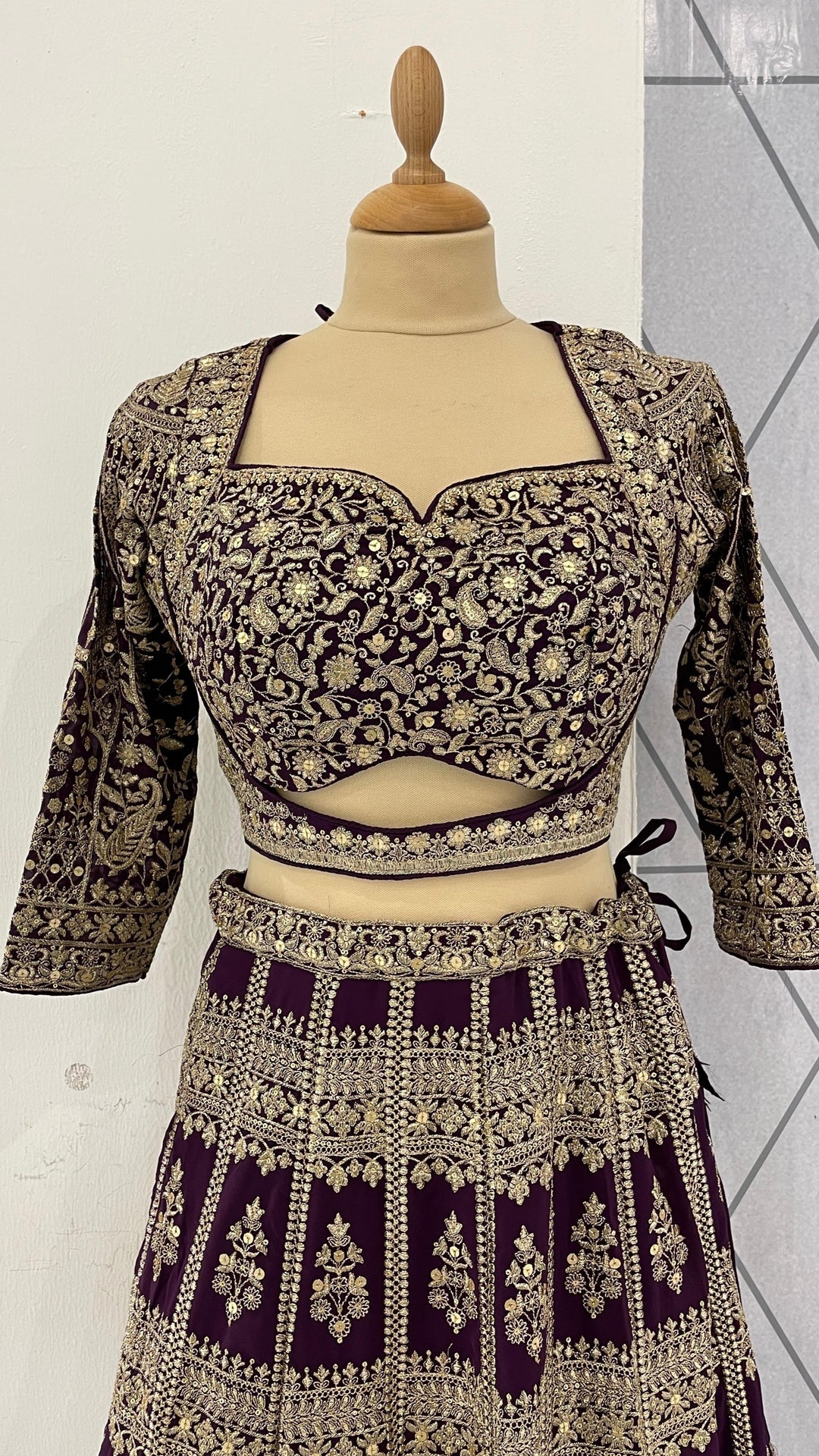 Purple Lehenga (Ready to wear) set