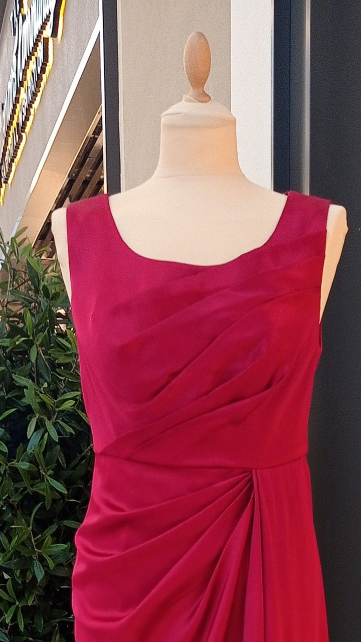 The Maroon Blue Armani Silk Dress