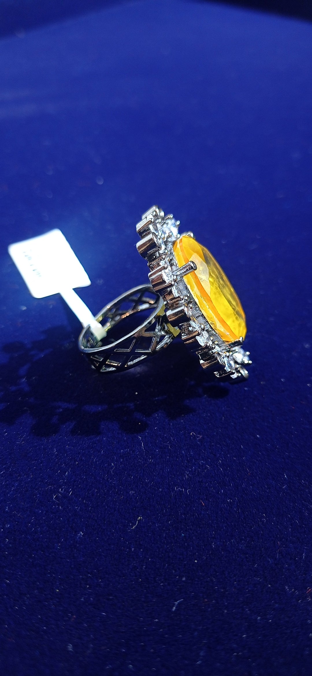 Tigana Yellow Topaz Statement Cocktail Ring