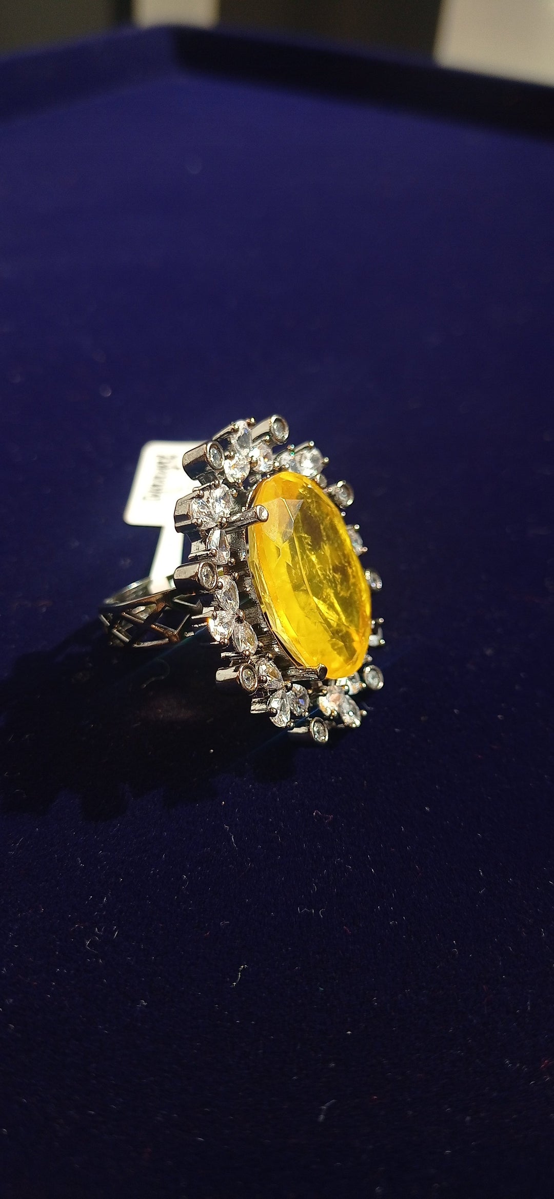 Tigana Yellow Topaz Statement Cocktail Ring